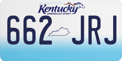 KY license plate 662JRJ