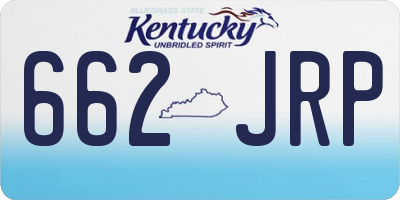 KY license plate 662JRP