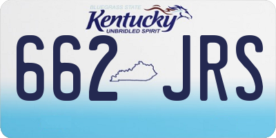 KY license plate 662JRS
