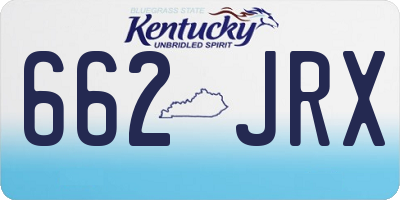 KY license plate 662JRX