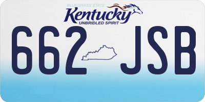 KY license plate 662JSB