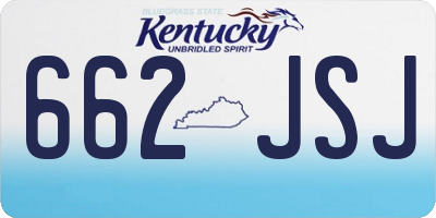 KY license plate 662JSJ
