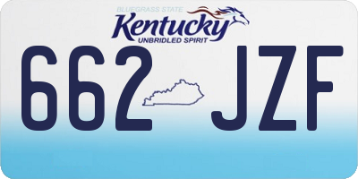 KY license plate 662JZF