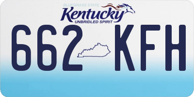 KY license plate 662KFH