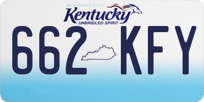KY license plate 662KFY