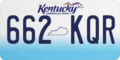 KY license plate 662KQR