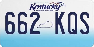 KY license plate 662KQS