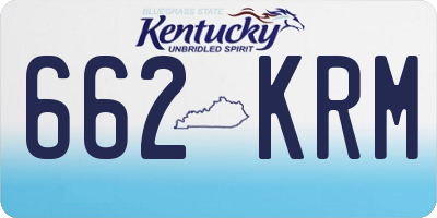 KY license plate 662KRM
