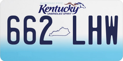 KY license plate 662LHW