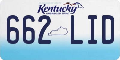 KY license plate 662LID