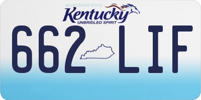 KY license plate 662LIF
