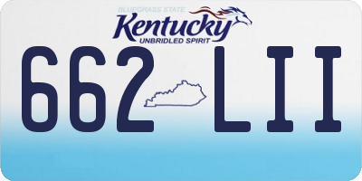 KY license plate 662LII