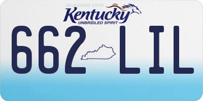 KY license plate 662LIL