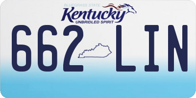 KY license plate 662LIN
