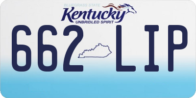 KY license plate 662LIP