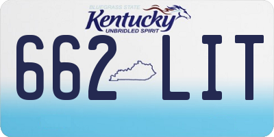 KY license plate 662LIT