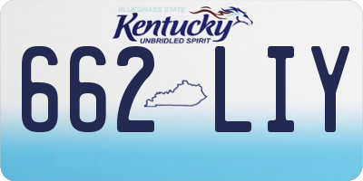 KY license plate 662LIY
