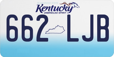 KY license plate 662LJB