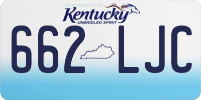 KY license plate 662LJC