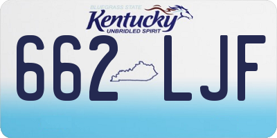 KY license plate 662LJF