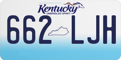 KY license plate 662LJH