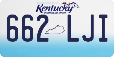 KY license plate 662LJI