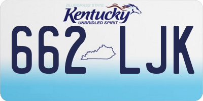 KY license plate 662LJK