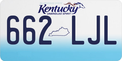KY license plate 662LJL