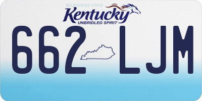 KY license plate 662LJM