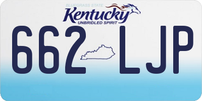 KY license plate 662LJP