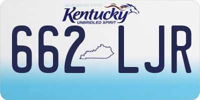 KY license plate 662LJR