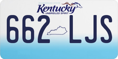 KY license plate 662LJS