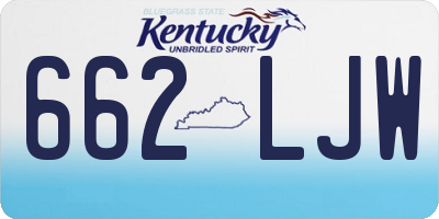 KY license plate 662LJW