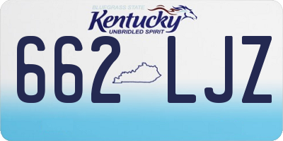 KY license plate 662LJZ