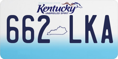 KY license plate 662LKA