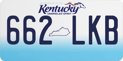 KY license plate 662LKB