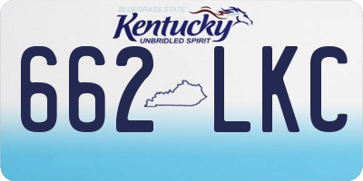 KY license plate 662LKC