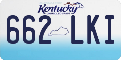 KY license plate 662LKI