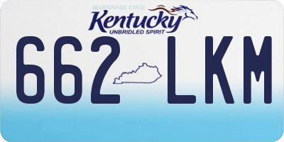 KY license plate 662LKM