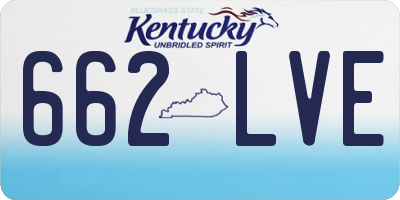 KY license plate 662LVE