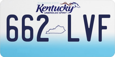 KY license plate 662LVF