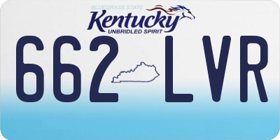 KY license plate 662LVR