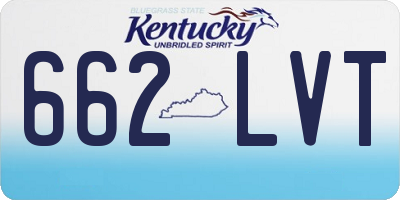 KY license plate 662LVT