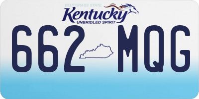 KY license plate 662MQG