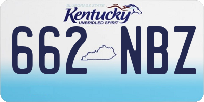 KY license plate 662NBZ