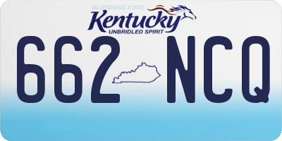 KY license plate 662NCQ