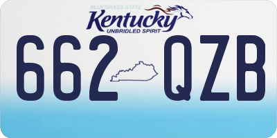 KY license plate 662QZB