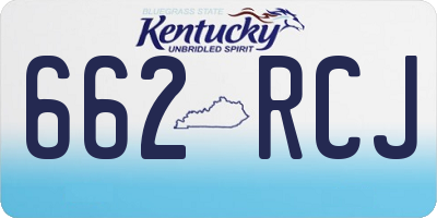 KY license plate 662RCJ