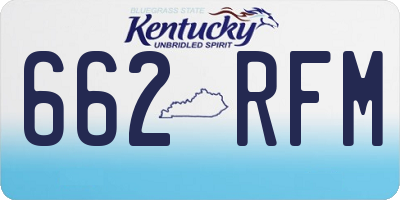 KY license plate 662RFM
