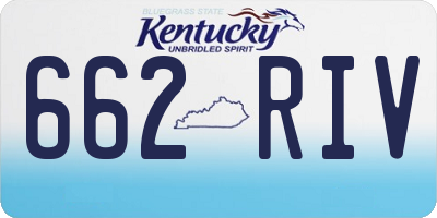 KY license plate 662RIV